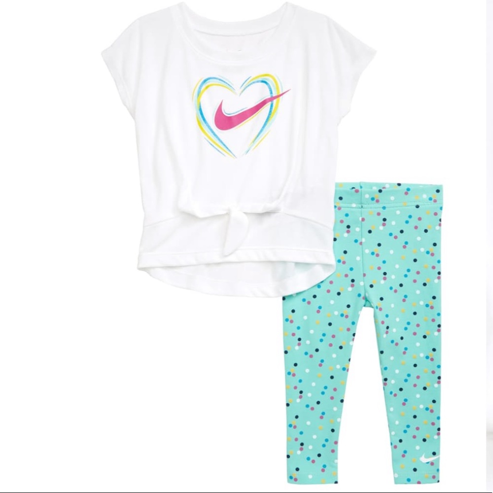 Toddler Girl Nike Front Tie Top & Leggings Set